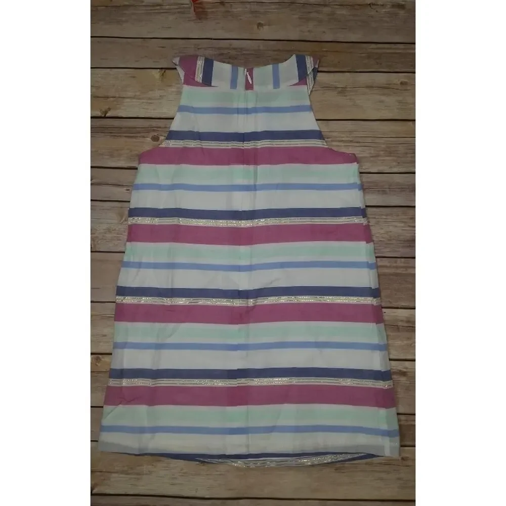 Gymboree Desert Dreams Sparkle Metallic Striped Dress Size 6